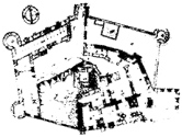 Piberstein castle historic map
