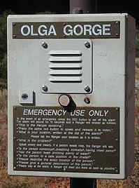 Notrufeinrichtung "Olga Gorge"