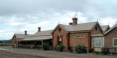 Old Ghan - Restaurant/Gallery - im ehemaligen Bahnhof, Hawker
